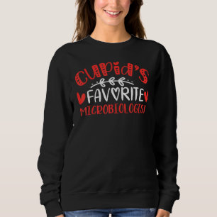 Cupid S Favorite Microbiologist Romance Couples Me Sweatshirt