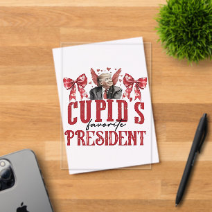 Cupid’s Favorite President Valentine Trump Acrylic Invitations
