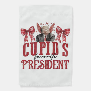 Cupid’s Favorite President Valentine Trump Garden Flag