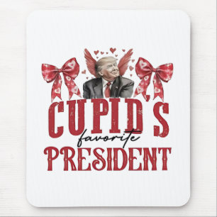 Cupid’s Favorite President Valentine Trump Mouse Pad