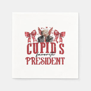 Cupid’s Favorite President Valentine Trump Napkins