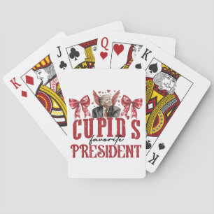 Cupid’s Favorite President Valentine Trump Poker Cards