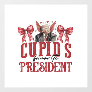 Cupid’s Favorite President Valentine Trump Window Cling