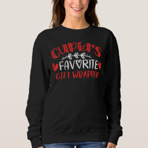 Cupid S Favorite  Wrapper Romance Couples Men Wome Sweatshirt