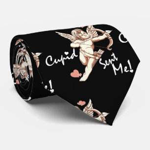 Cupid Sent Me - Valentine's Day Neck Tie