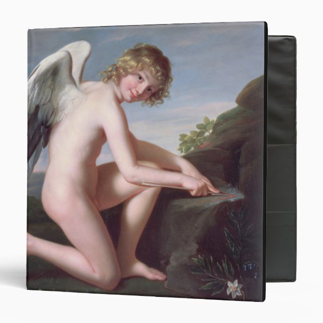 Cupid sharpening his arrows, 1798 (oil on canvas) binder (Front/Inside)