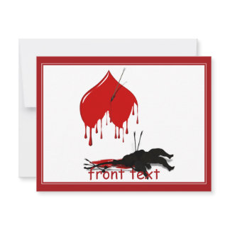Cupid Shot Down (Anti-Valentine) Invitation
