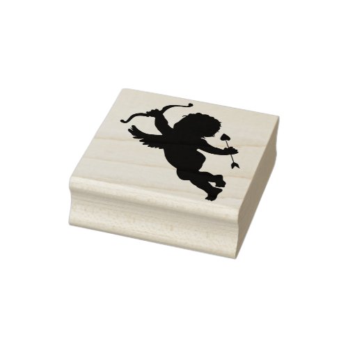 cupid silhouette art stamp