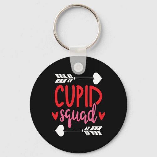 Cupid Squad Gift Boys Girls Kids Valentines Day Keychain