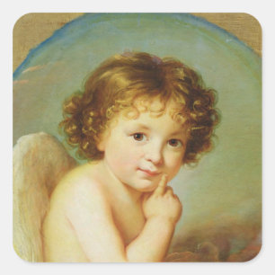 Cupid Square Sticker