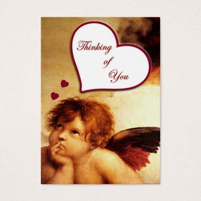 Cupid Thinking of You Gift Tag (Front)