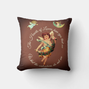 CUPID THROW PILLOW LOVELY BABY ANGEL HOME DECOR