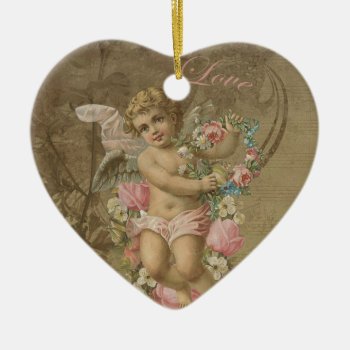 Cupid - Vintage Ceramic Ornament by Moma_Art_Shop at Zazzle