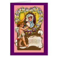Cupid Vintage Valentine's Card