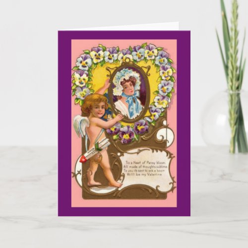 Cupid Vintage Valentines Card