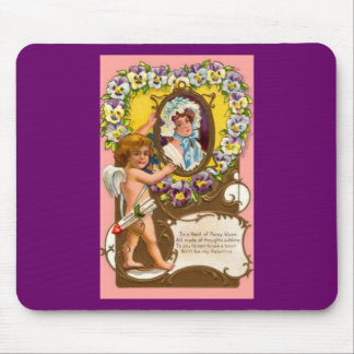 Cupid Vintage Valentine's Mousepad