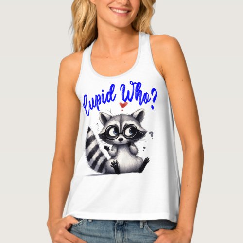 Cupid Who Funny Statement Womens Tank Top