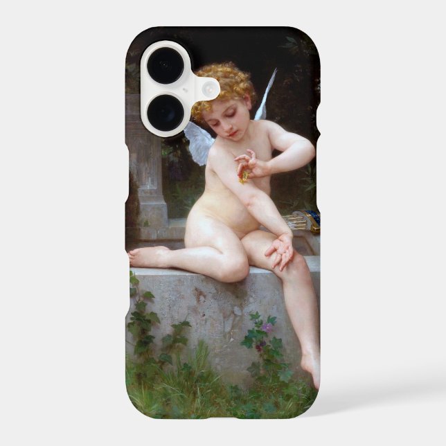 Cupid with a Butterfly, Bouguereau Case-Mate iPhone Case (Back)