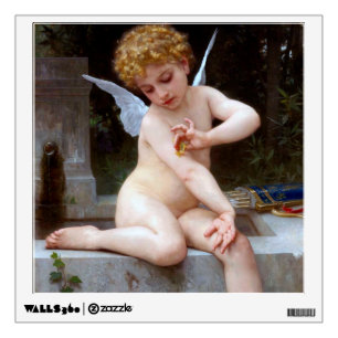 Cupid with a Butterfly, Bouguereau Wall Decal