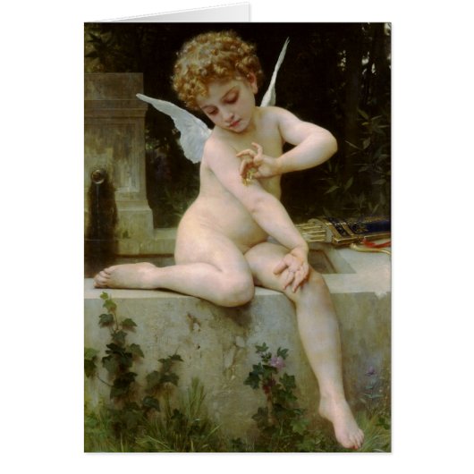 Cupid with a Butterfly Cards (Front)