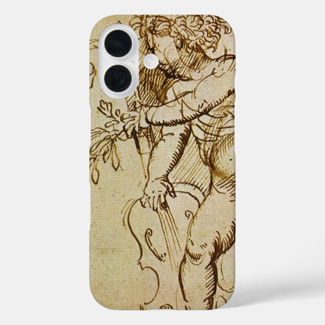 Cupid with a Violin by Domenico Campagnola Case-Mate iPhone Case (Back)