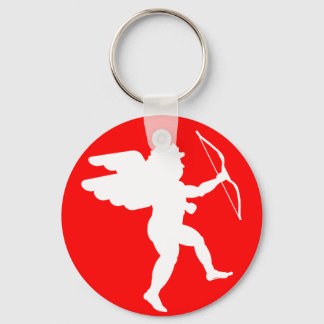 Cupid with Bow (White) - Keychain