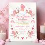Cupids and Cocktails Valentine's Day Baby Shower Invitation