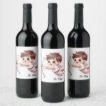 Cupid&#39;s Arrow Customize Birthday Party   Wine Label