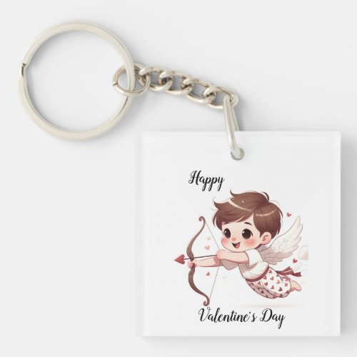 Cupids Arrow Valentines Day Keychain