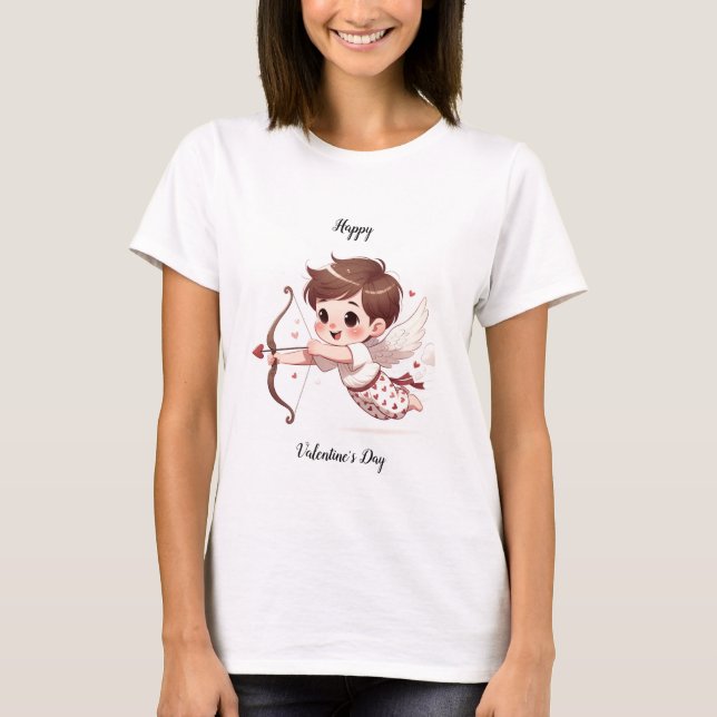 Cupid's Arrow Valentine's Day T-Shirt (Front)