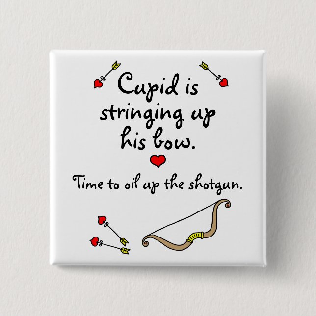 Cupid's Bow Pinback Button (Front)