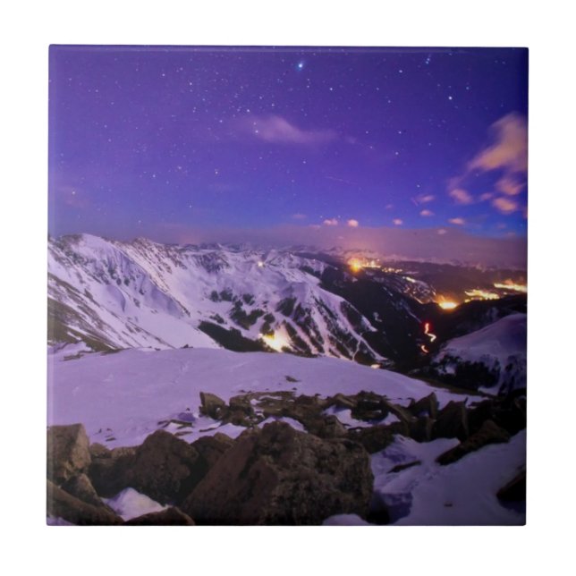 Cupid's Celestial View Ceramic Tile (Front)