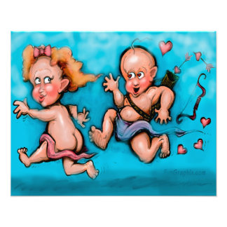 Cupid's Chase Photo Print