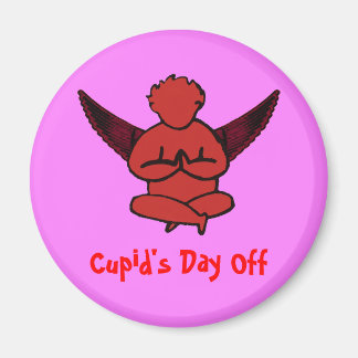 Cupid's Day Off - Valentine's Yoga Magnet