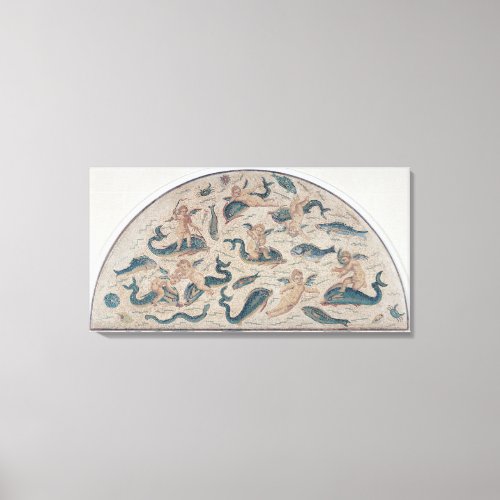 Cupids Dolphins and Sealife from Utique Canvas Print