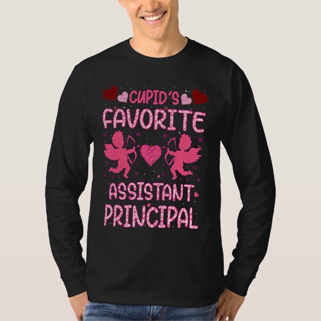 Cupid's Favorite Assistant Principal Valentine 202 T-Shirt (Front)