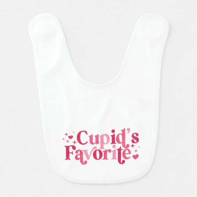 Cupid's Favorite Baby Bib (Front)