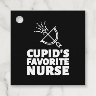 Cupid's Favorite Nurse Favor Tags