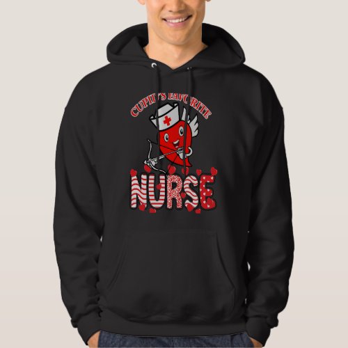 Cupids Favorite Nurse Valentines Day N Cupid Nurs Hoodie