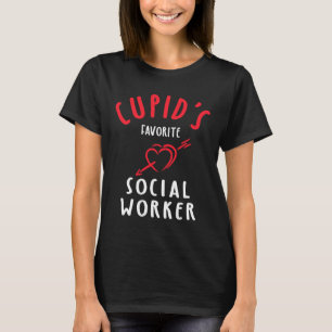 Cupid's Favorite Social Worker Valentine's Day T-Shirt