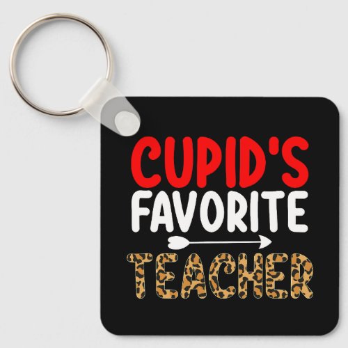 Cupids Favorite Teacher School Valentines Day Keychain