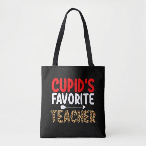Cupids Favorite Teacher School Valentines Day Tote Bag