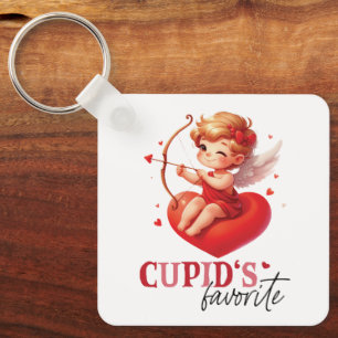 Cupid's Favorite Valentine Day Keychain
