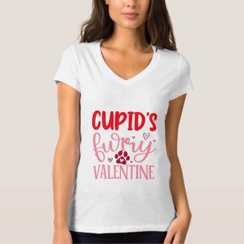 Cupids furry valentine T_Shirt