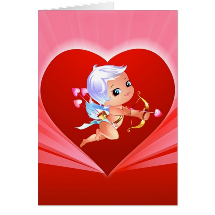 Cupid's Heart Valentine's Card