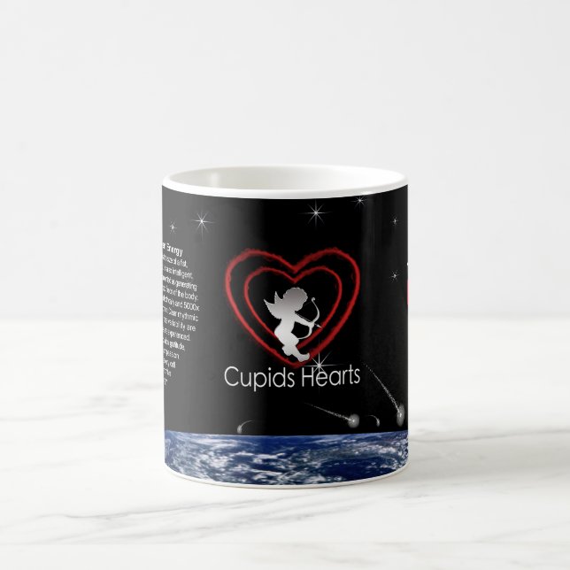 Cupids Hearts Magic Power Of Love Mug (Center)