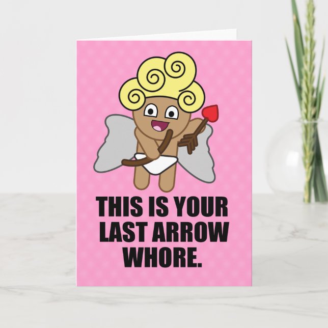 Cupid's Last arrow Holiday Card (Front)
