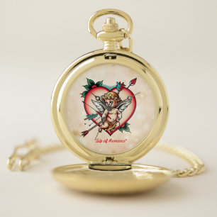 "Cupid's Love Elegance" Pocket Watch