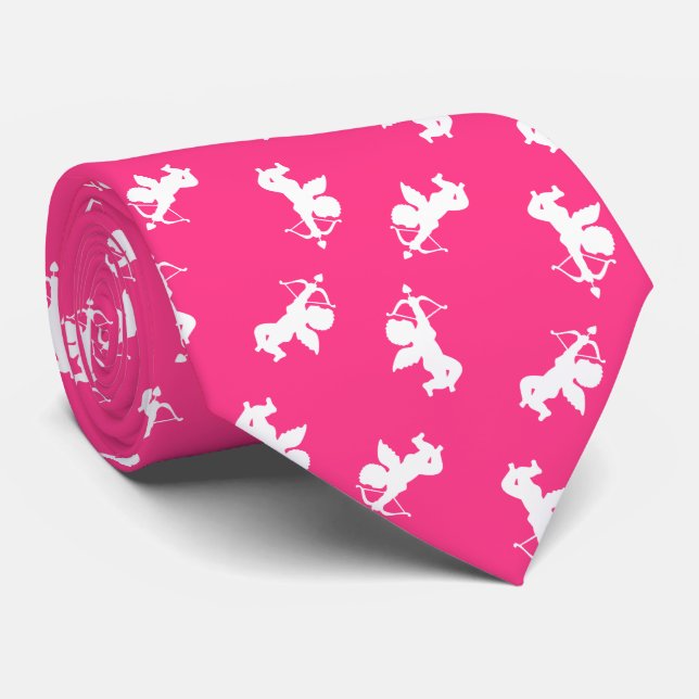 Cupids Pattern Neck Tie (Rolled)