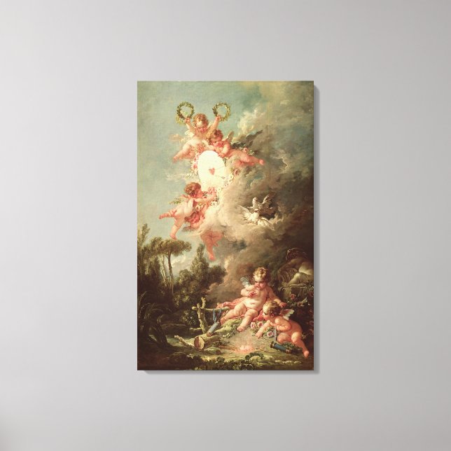 Cupid's Target, from 'Les Amours des Dieux' Canvas Print (Front)